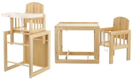 Obaby Cube Wooden Highchair (Natural 