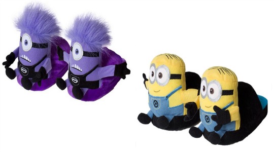 minion plush slippers