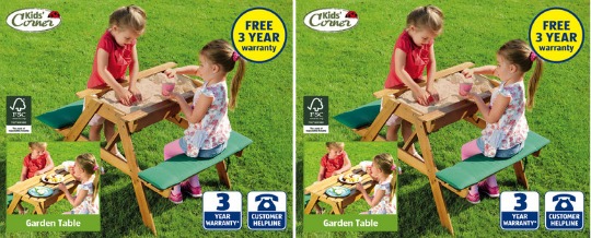 Aldi kids on sale picnic table