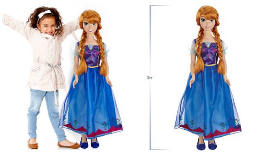 elsa and anna 3 feet dolls