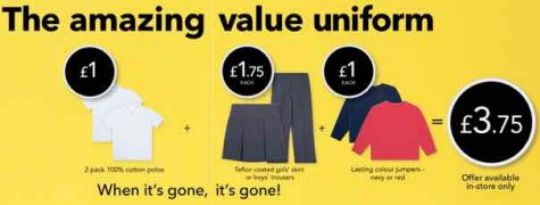 asda 3.75 uniform offer pm
