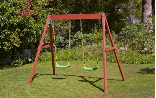 argos wooden swing set