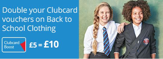 clubcard boost school uniform pm