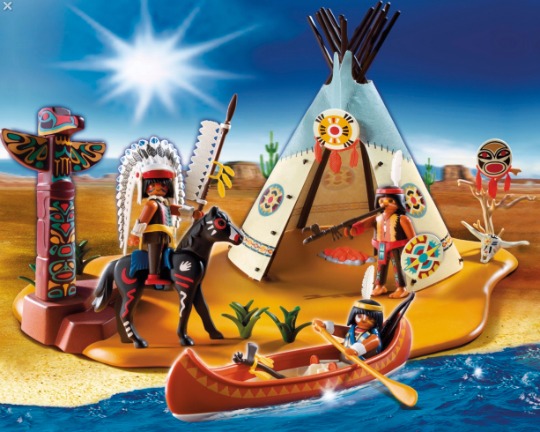playmobil native american camp set pm