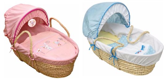 Argos pink shop moses basket