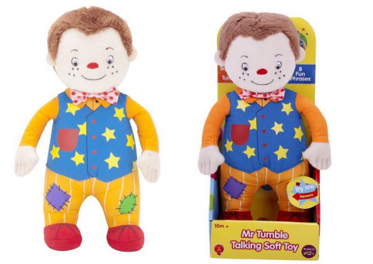 mr tumble talking soft toy pm
