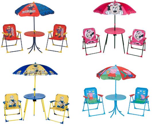 childrens plastic table and chairs b&m