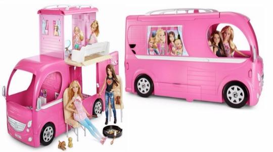 barbie pop up camper van best price