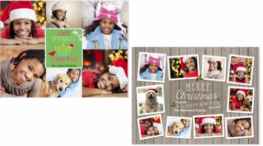 What are some tips for printing Christmas cards from Snapfish?
