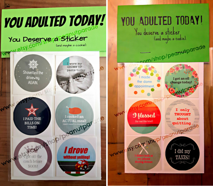 Adulting Reward Stickers 2 95 Etsy