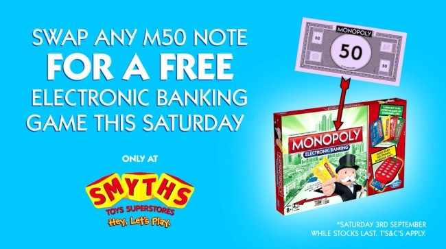 monopoly electronic banking smyths