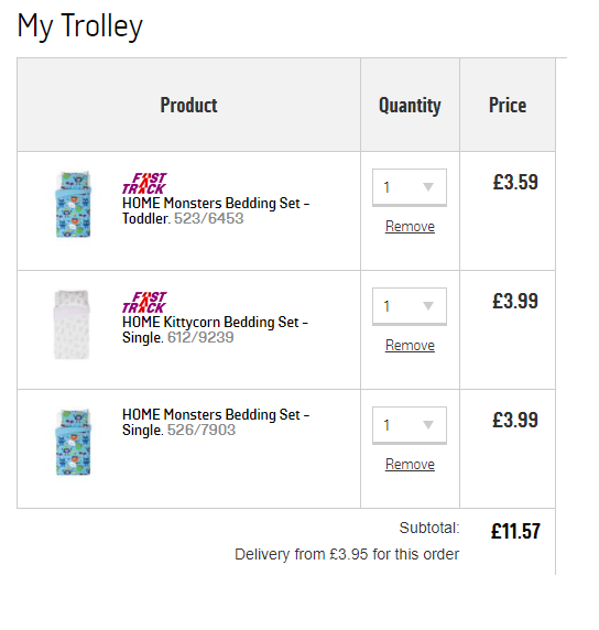 Children's Bedding Sets Now From £3.59 Argos