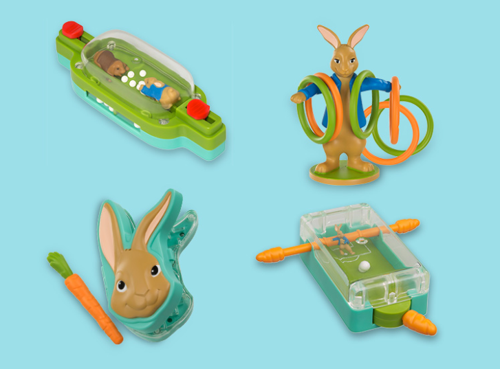 mcdonald's peter rabbit toys