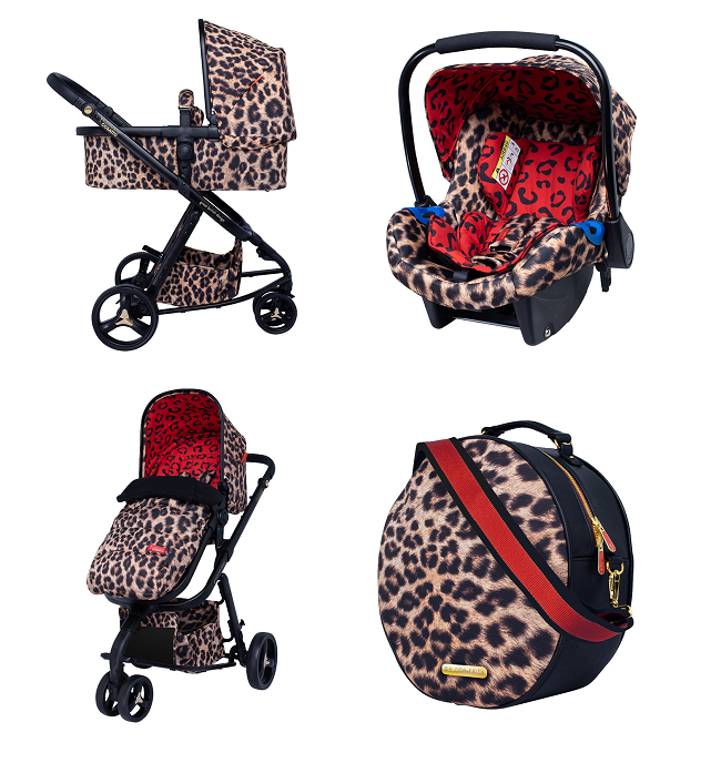 leopard print pushchair