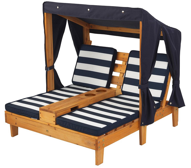 Kidkraft Double Chaise Lounger With Cup Holder
