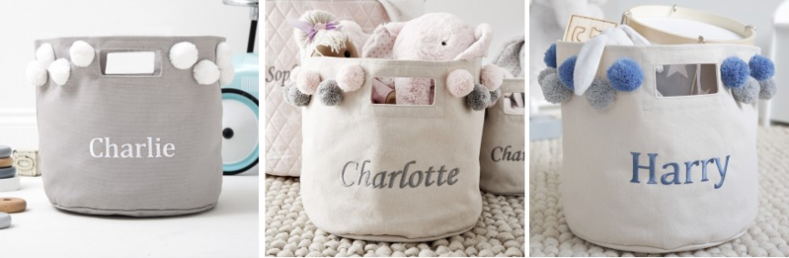 Personalised Pom-Pom Baskets