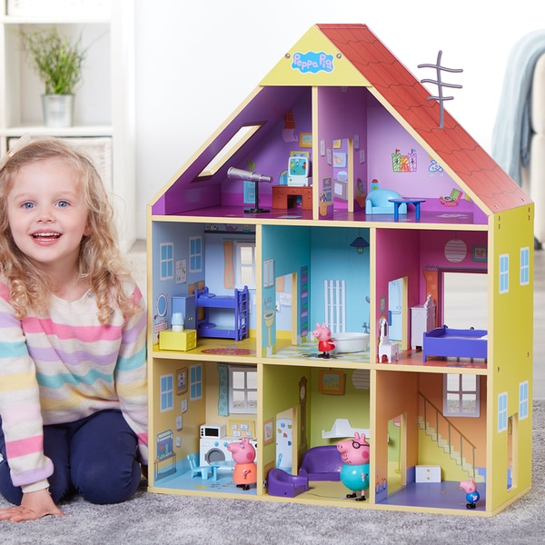 Peppa pig best sale deluxe playhouse tesco