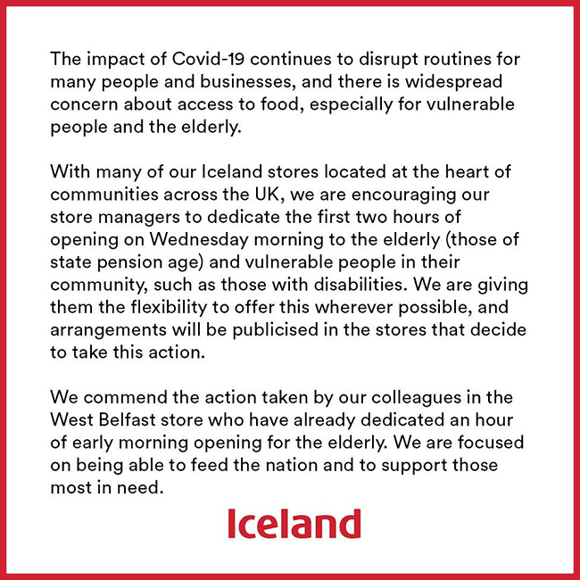 Iceland statement 17th March 2020