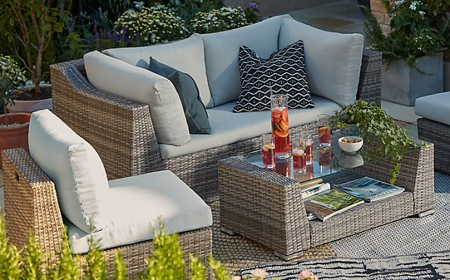 Ensemble de meubles de jardin en rotin