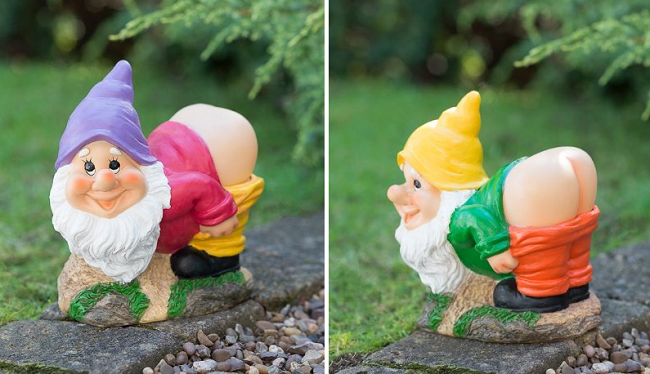 Solar Light Mooning Gnomes from B&M stores