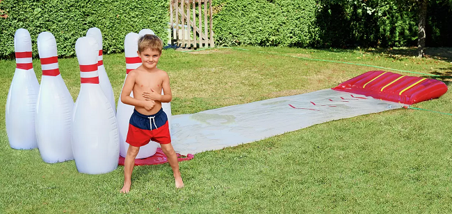 Chad Valley Slide and Splash Inflatable Bowling from Argos