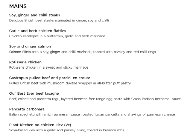 M&S Dine In Mains