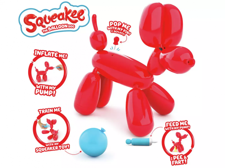 squeakee the balloon dog tesco