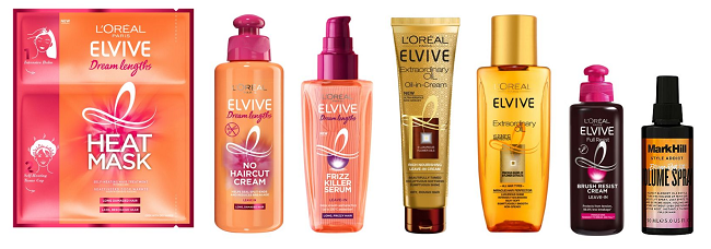 L'Oreal Elvive hair products