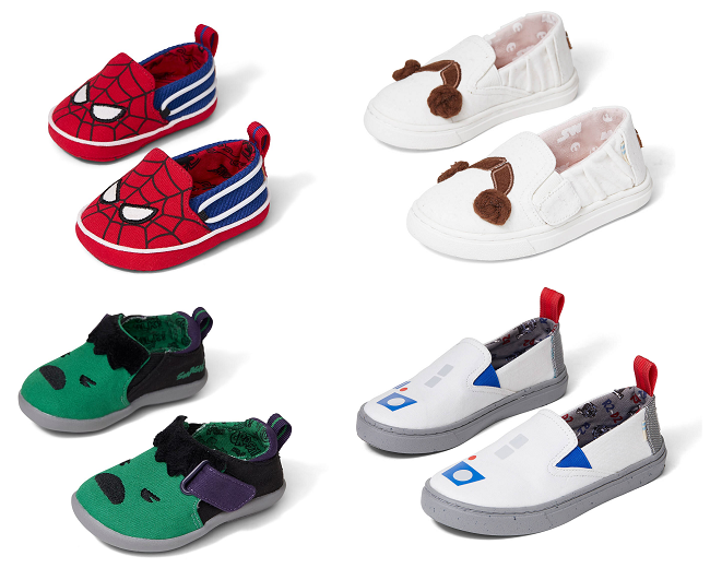 Marvel and Star Wars TOMS shoes