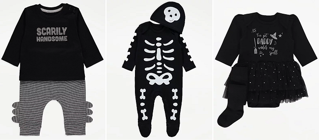 Halloween baby clothing from Asda George