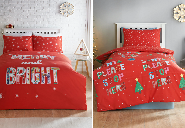 cot bed christmas bedding uk