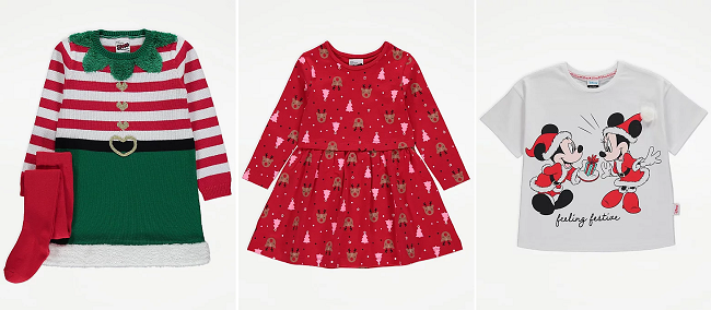 Girl's Christmas Clothing from Asda