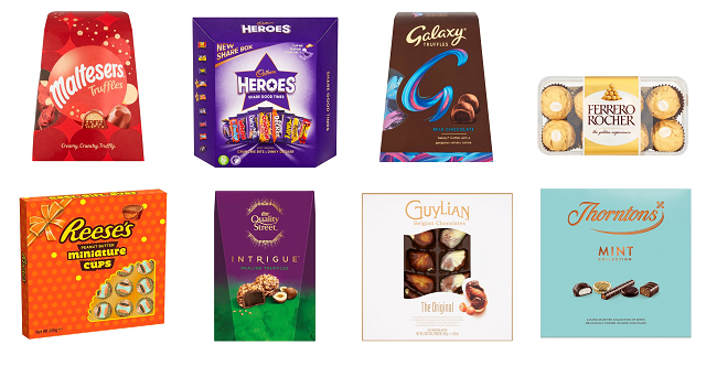 Chocolate gifts on a 3 for £10 offer at Morrisons