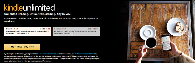 Kindle Unlimited special offer