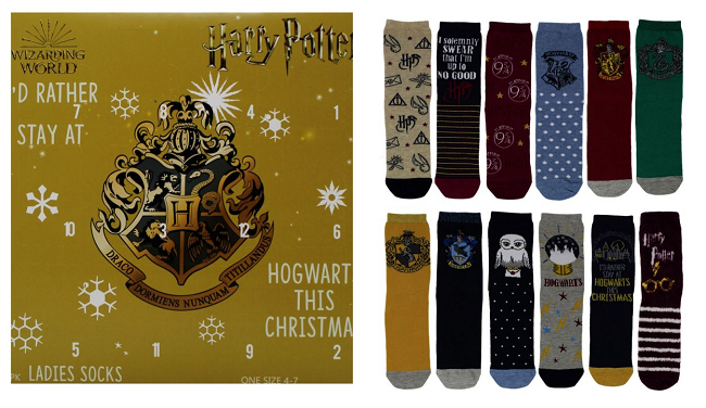 Ladies Harry Potter Sock Advent Calendar 2020