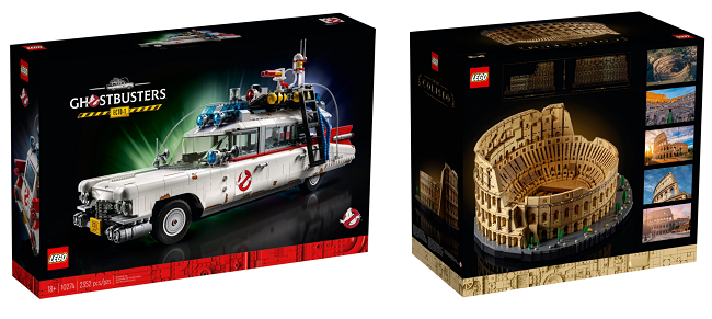 LEGO Ghostbusters Ecto1 and LEGO Creator Colosseum