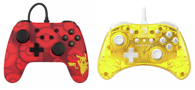 Pokemon and Rock Candy Switch Controllers