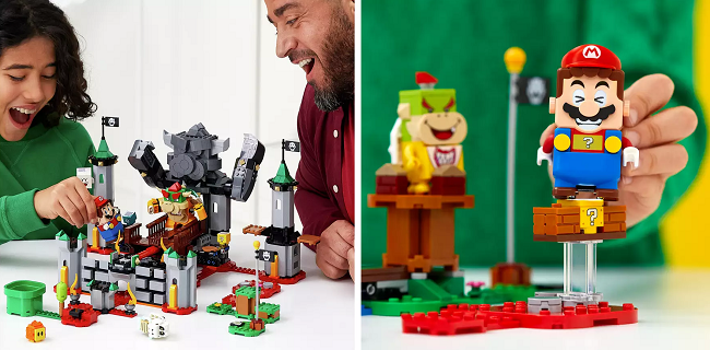  LEGO Super Mario Bowser's Castle Battle Expansion Set and LEGO Super Mario Starter Kit