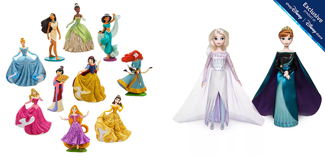 Disney Princess Figurine Set and Frozen Dolls set