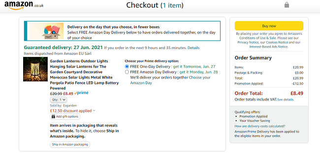 Trees Hanging Solar Lantern £8.49 (With Voucher & Promo Code) @ Amazon Store: Esgarden