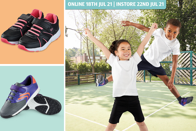 Aldi school PE kit and trainers 