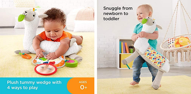 Fisher-Price Grow-with-Me Tummy Time Llama