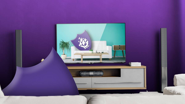 Purple Blue Peter Badge