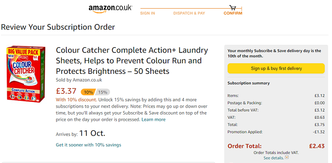 Colour Catcher Complete Action+ 50 Laundry Sheets £2.43 @ Amazon