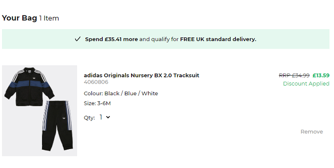 adidas Originals Nursery BX 2.0 Tracksuit £13.59 @ Footasylum 