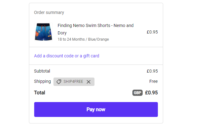 Character Clothing Clearance Items From 95p Delivered (With Code) @ Character.com