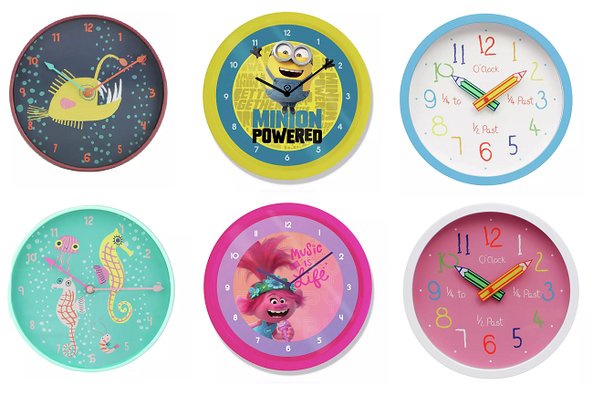 Kids' Wall Clocks from Argos