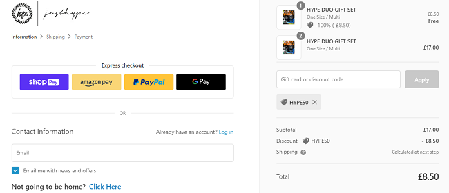 Three Hype Gift Sets For The Price Of One (With Code) @ Hype