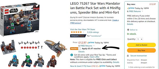 Mega LEGO Set Bargains (With Voucher) @ Amazon
