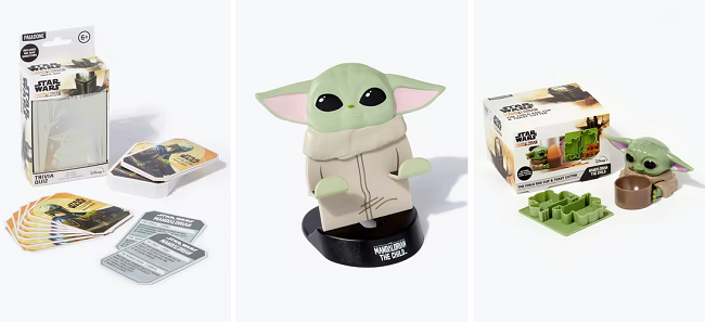 Star Wars: The Mandalorian phone holder, trivia quiz and egg cup holder